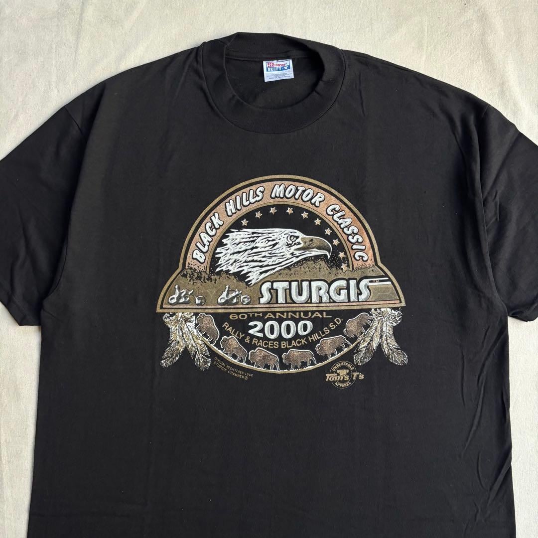 Sturgis rally シングルステッチ スタージス tシャツ 希少 90 s 3D