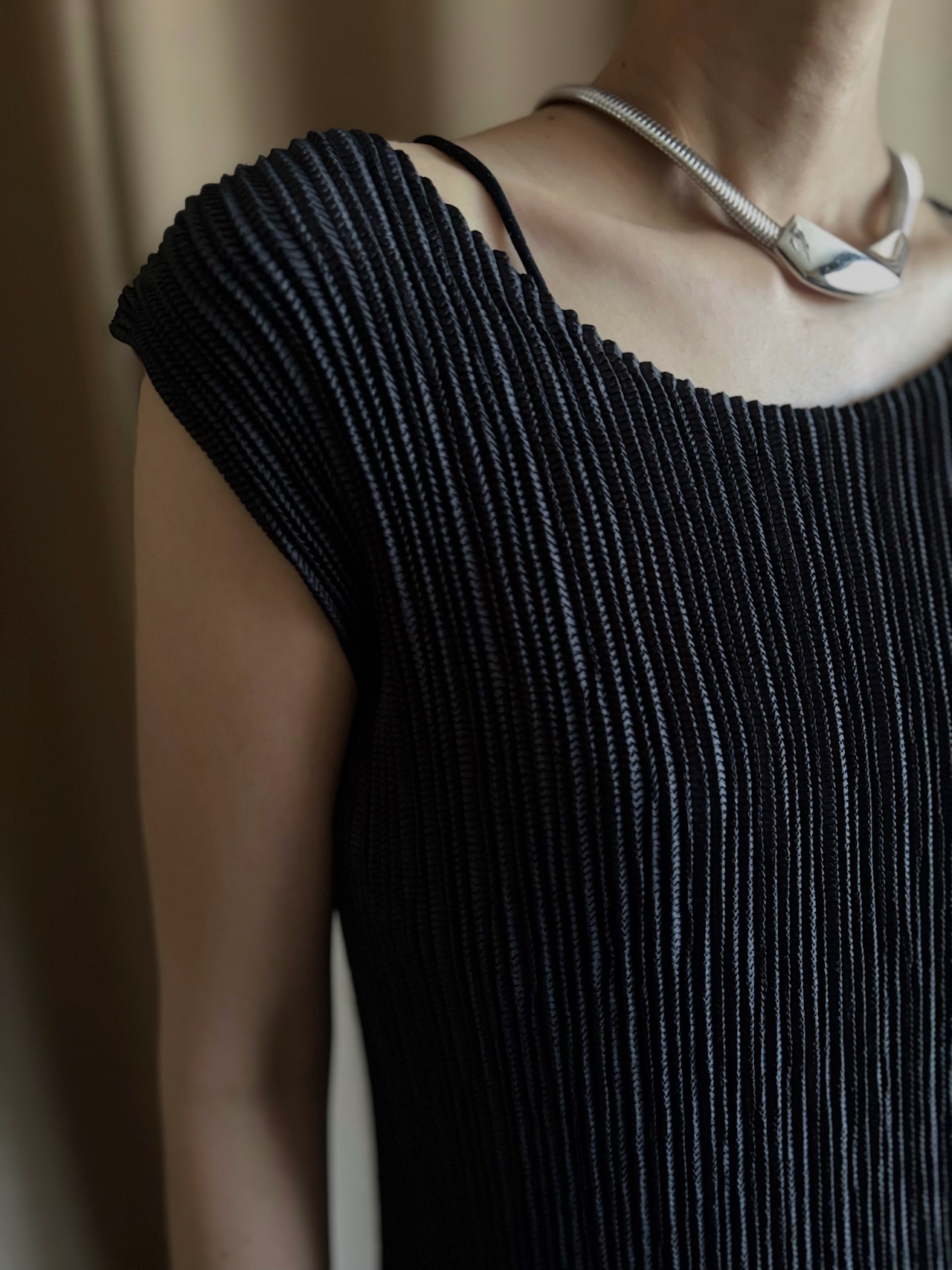 MADE IN JAPAN pleats mode set dress-4820-7
