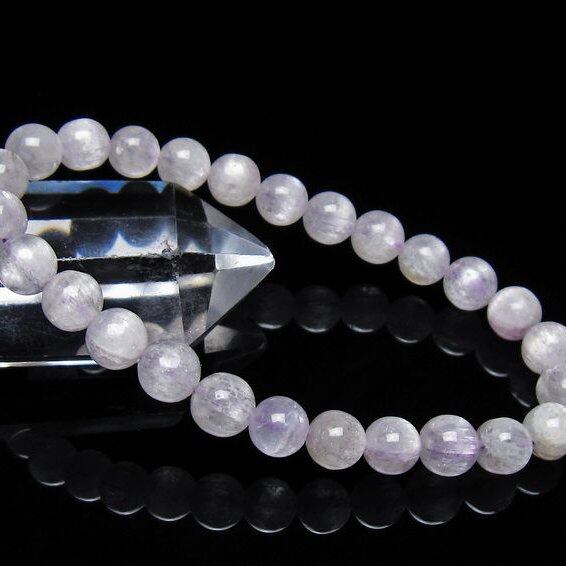 クンツァイト ブレスレット 7mm 一点物 メール便可 [M便 1/10] 111-40665