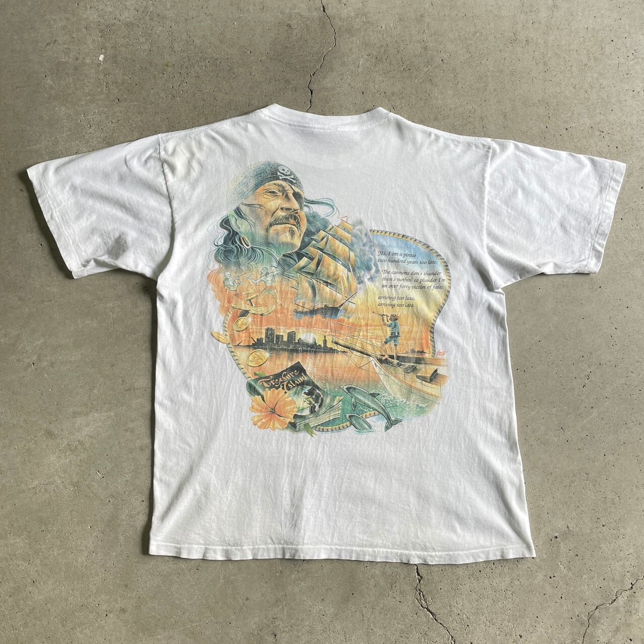 90年代 USA製 Caribbean Soul TREASURE ISLAND アニマル アート バック 