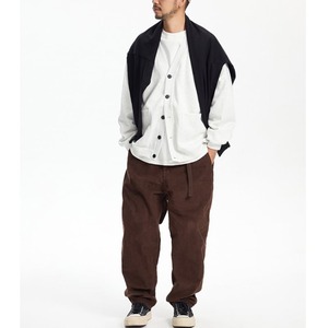 V-neck sweatshirt cardigan 0090
