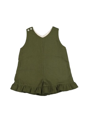 4y【LOIR paris】AVA COMBINAISON/COTON VERT
