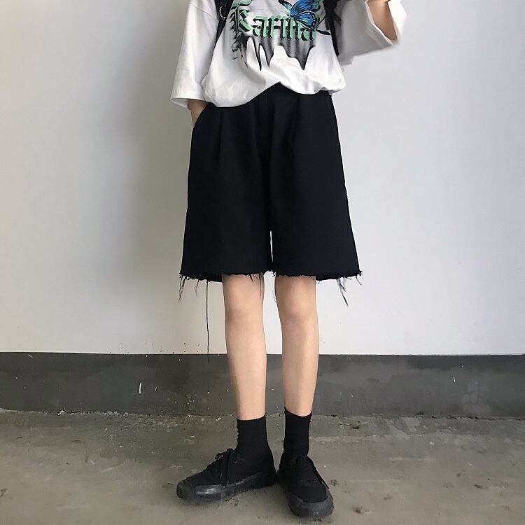 スタイルサマールーズショーツ ジーンズ スタンダードカジュアルパンツ レトロ ストリート 夏物 ブルマー ケッペル50777682281