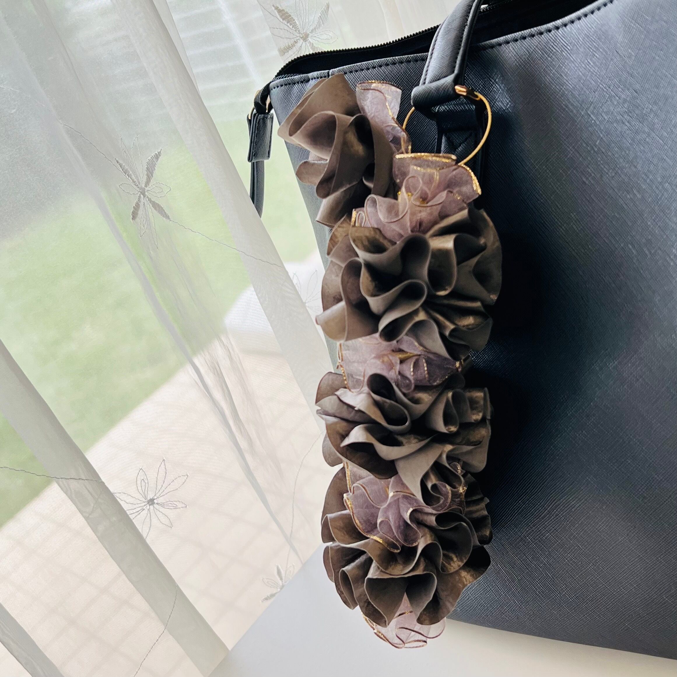 ☆水引・ちりめん細工・辰・ミニカバン・レース・フリル・リボン