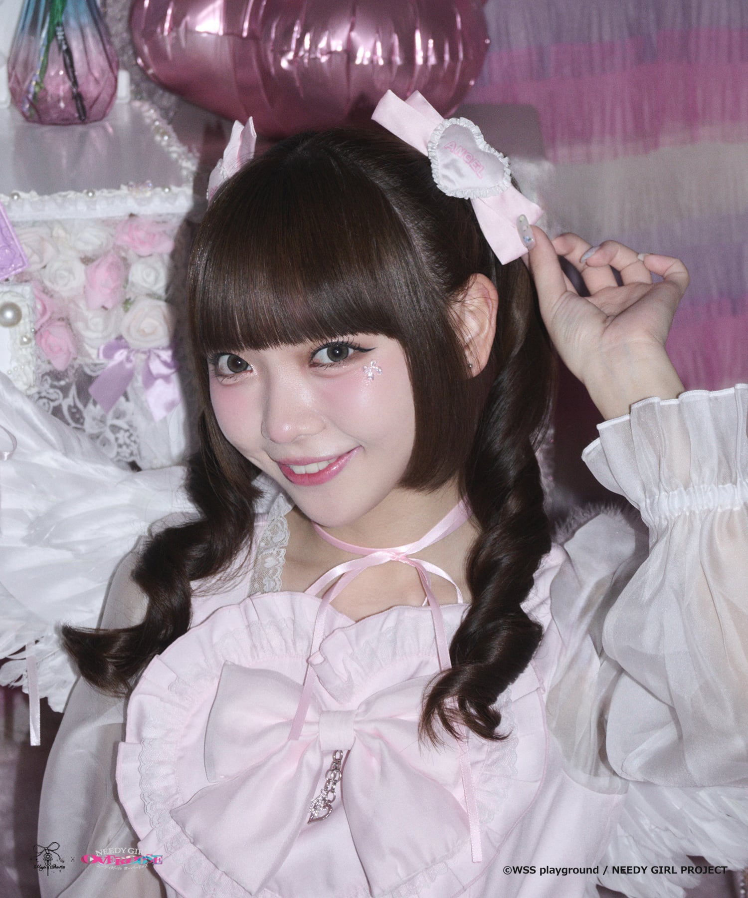 swankiss ウサギ ヒール ピンク リボン ハートバックル 新品 M ℳ𝒶𝑔𝒾𝒶 𝒞𝒽𝒶𝓇𝓂｜.⋆𝜗𝜚 いちばんかわいい自分になれる、魔法の