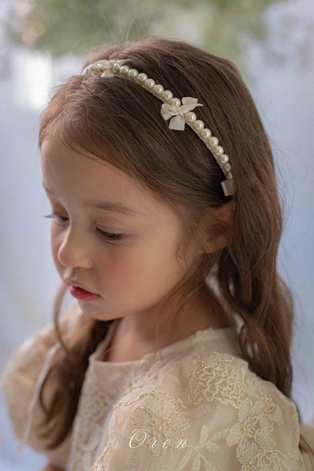 ※お洋服と同梱限定※【1/27〆予約】<OREN> Eta pearl headband