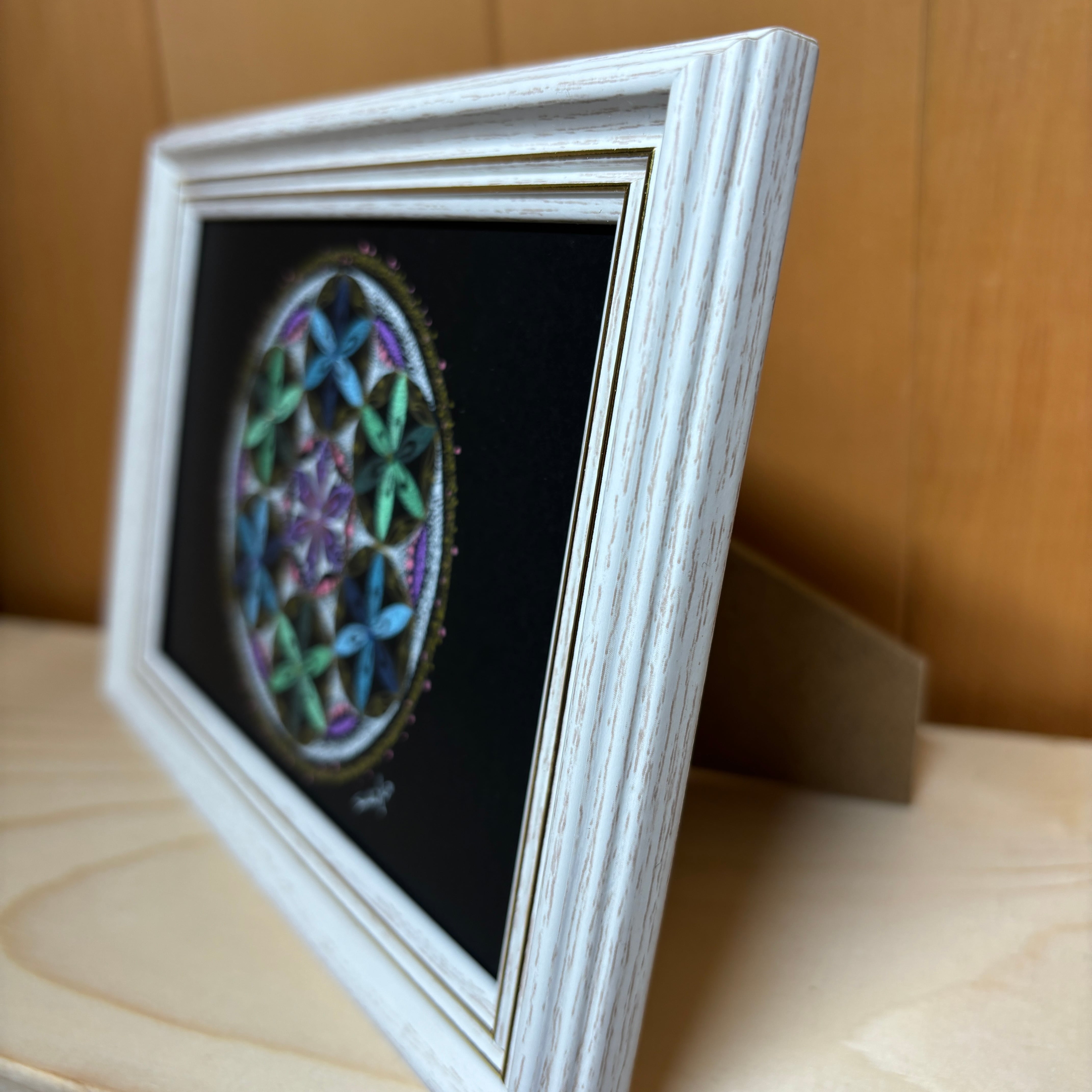 点描曼荼羅アート＊原画【神秘】フラワーオブライフ | Sachiko Art