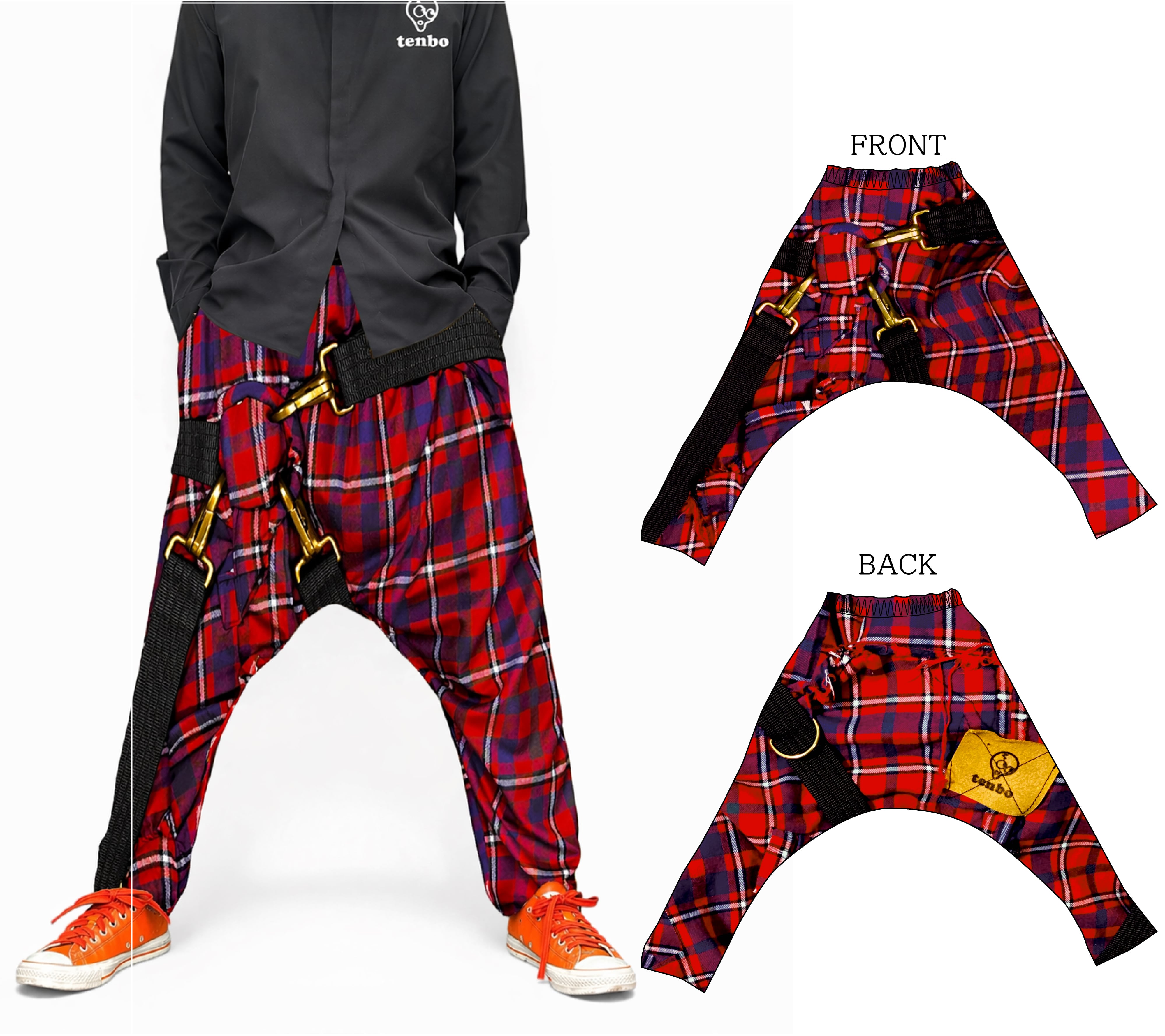 サルエルパンツ PUNK-タータンチェック- | tenbo webshop