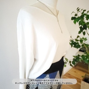 【USED】春オフィスコーデ　ニット＆ニットスカート