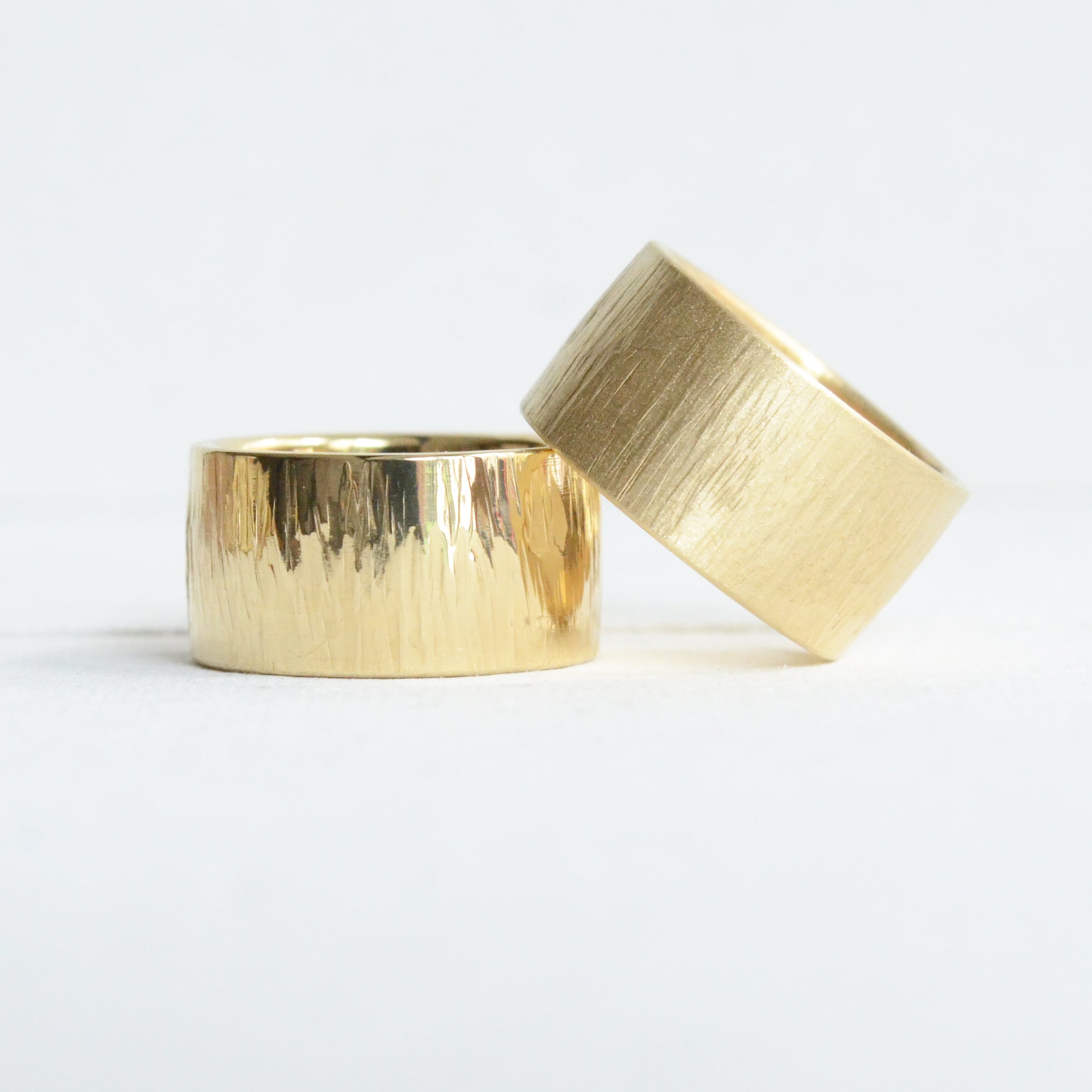 〈Brass〉 stripe ring / 10mm