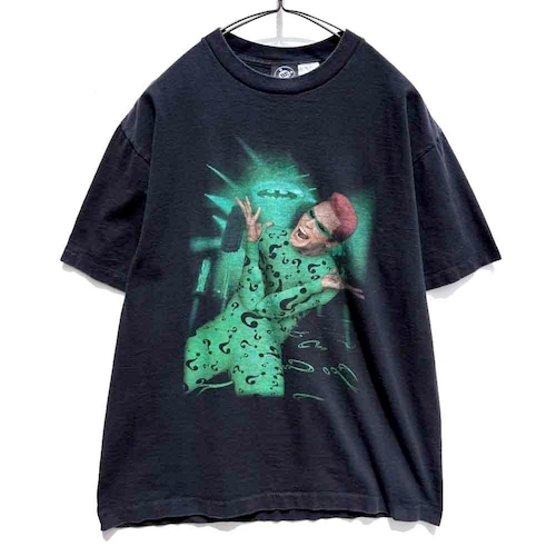 【BATMAN - Made In USA】Vintage Batman Riddler Print T-Shirt【1990s-】Vintage Print T-Shirt