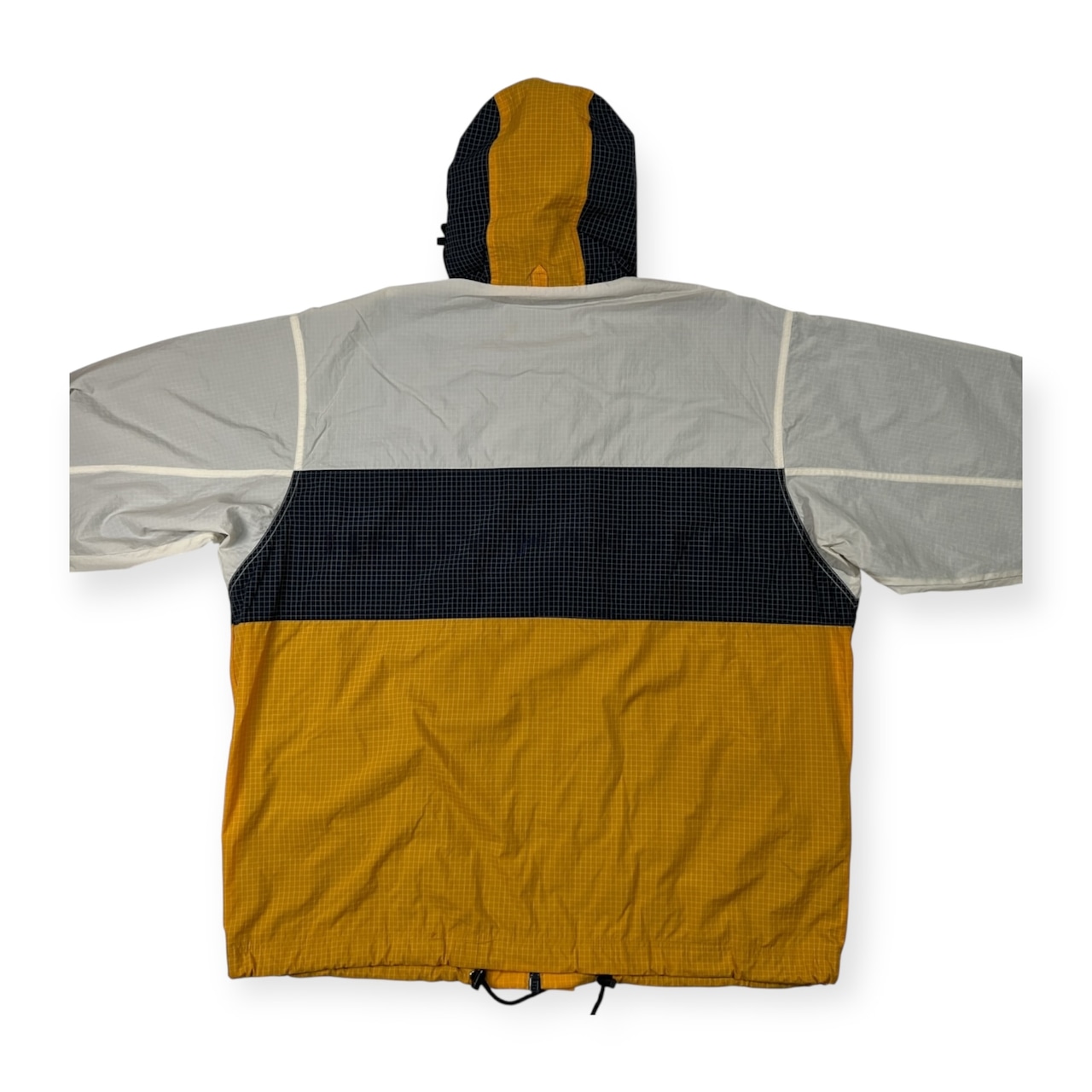 希少 レア 90s 00s HELLY HANSEN ヘリーハンセン マウンテンパーカー ナイロンジャケット サイズ L /イエロー×ホワイト×ネイビー/ビンテージ