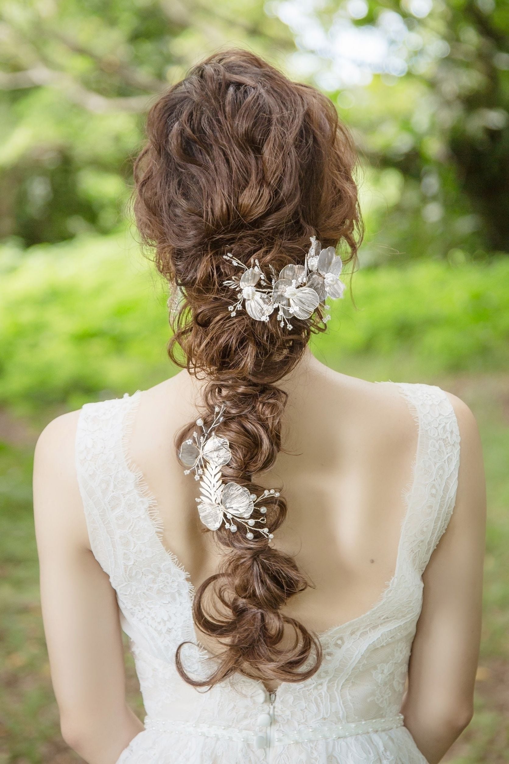 ◇ ウェディング 小枝 ヘッドドレス 結婚式 ヘアアクセサリー ブライダル