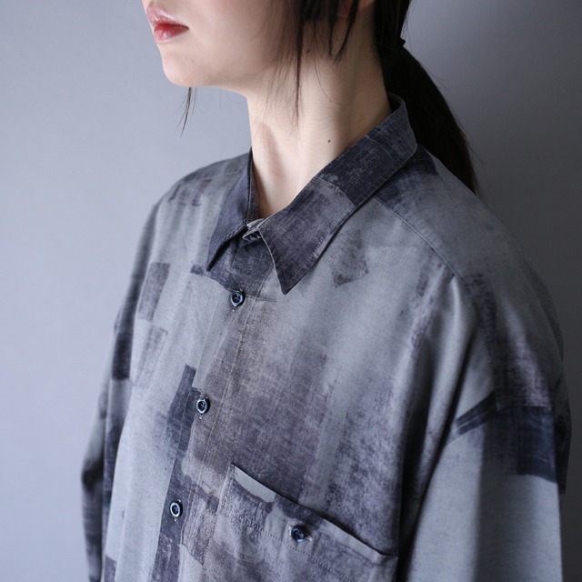 block fade full pattern over silhouette shirt