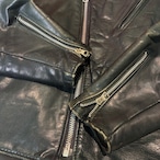 70s Schott 本革ダブルライダースジャケット　レザージャケット　パイソンタグ　取り外しライナー