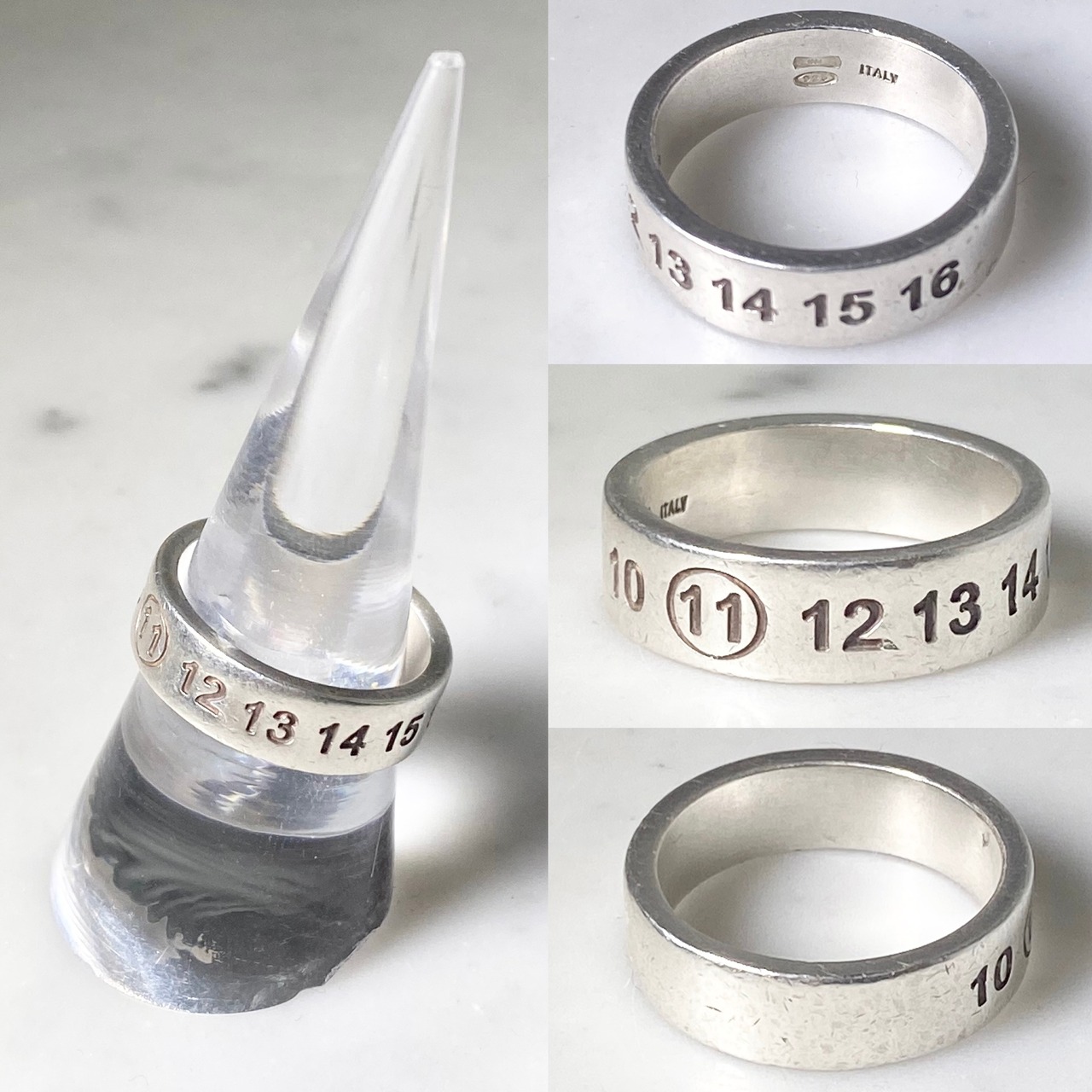 MAISON MARGIELA silver number ring