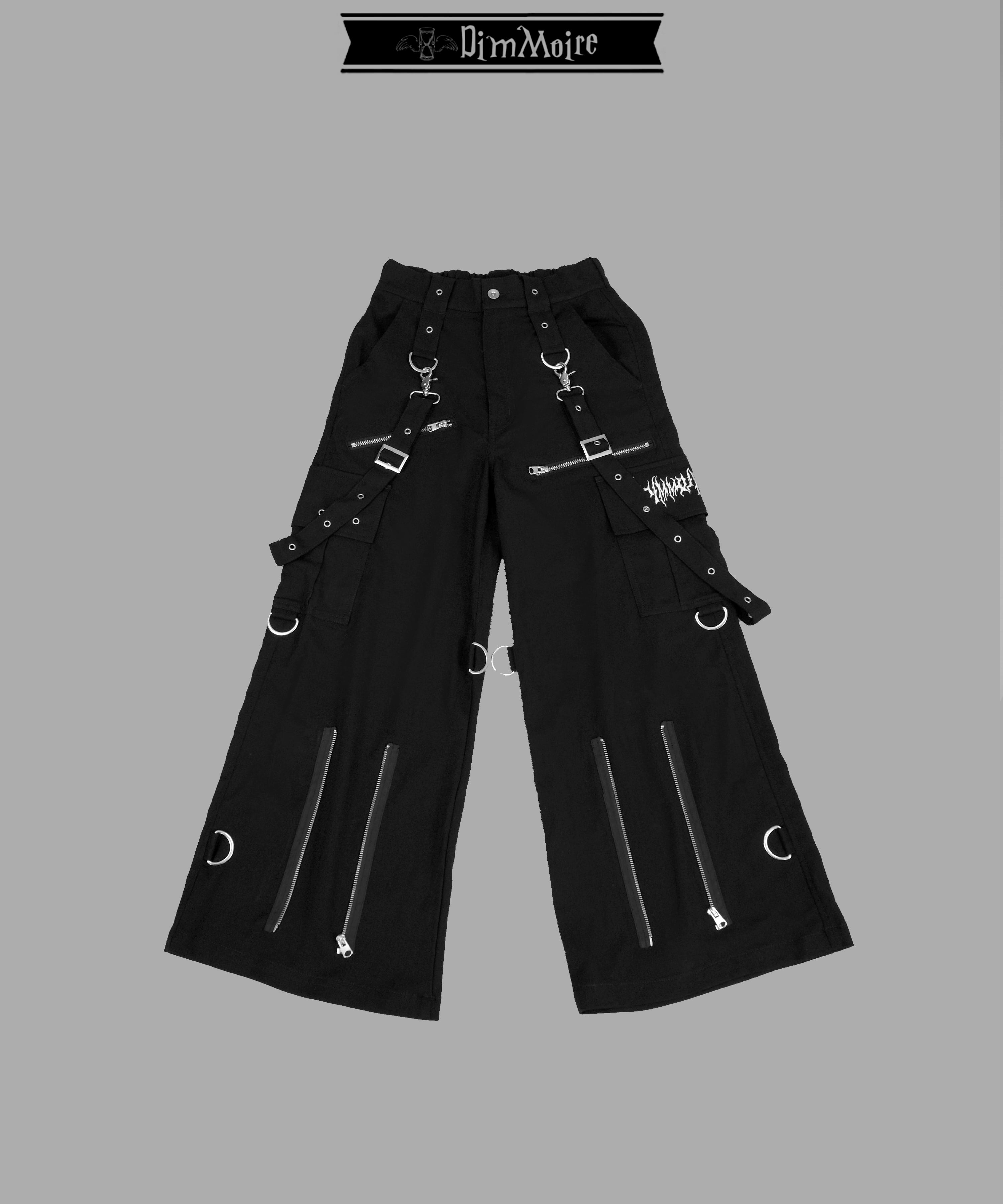 PUNKワイドパンツ【Black】 | DimMoire