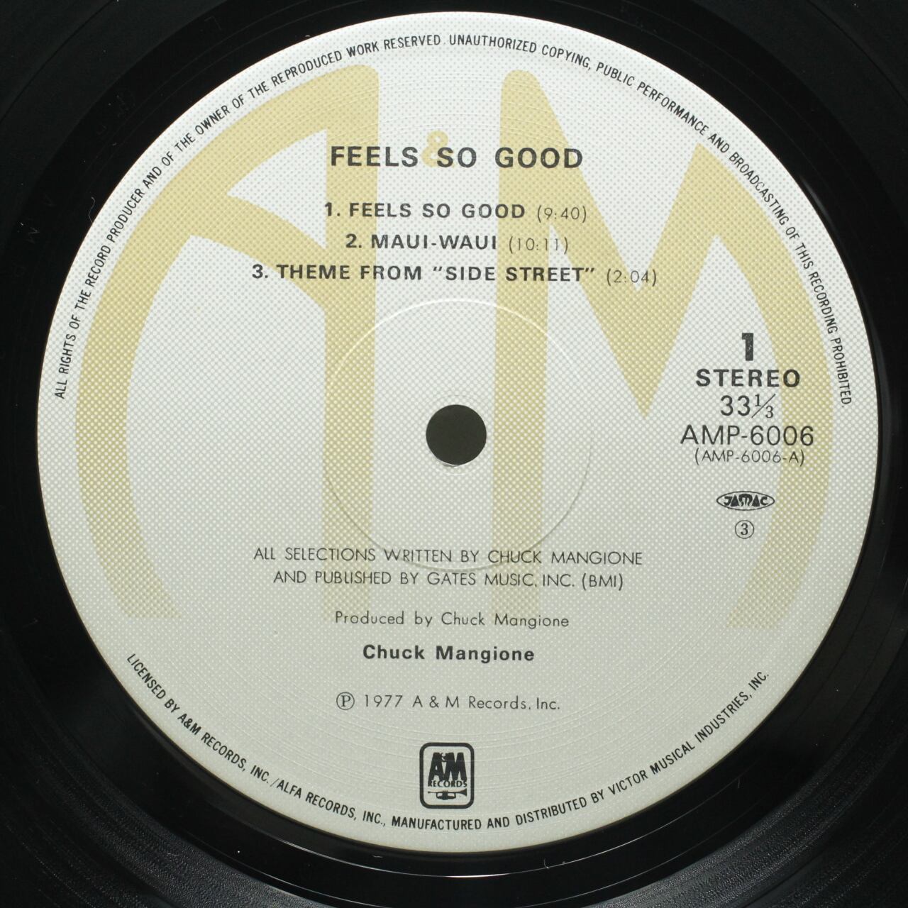 Chuck Mangione / Feels So Good [AMP-6006] - 画像3