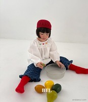 韓国子供服 / 26Autumn / 〖取寄〗Hei / フリルデニム / キッズ服 / カラフル服 / 秋服 *XS~XL*