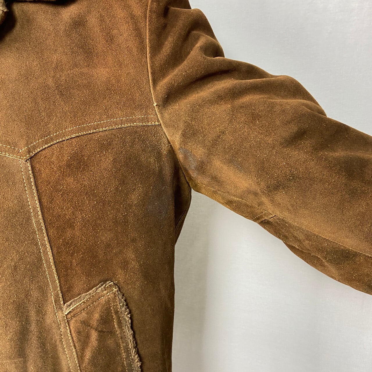 60年代〜 LAKELAND SPORTSWEAR スエード ボア ランチコート メンズL 