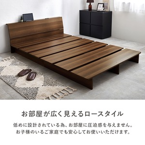 【組立式】耐荷重350kg セミダブルベッド 棚 コンセント付きステージベッド ポケットコイルマットレスセット 2色展開 一人暮らし ワンルーム 幅140cm