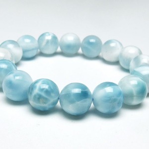 ラリマー ブレスレット 14mm 一点物  111-38084