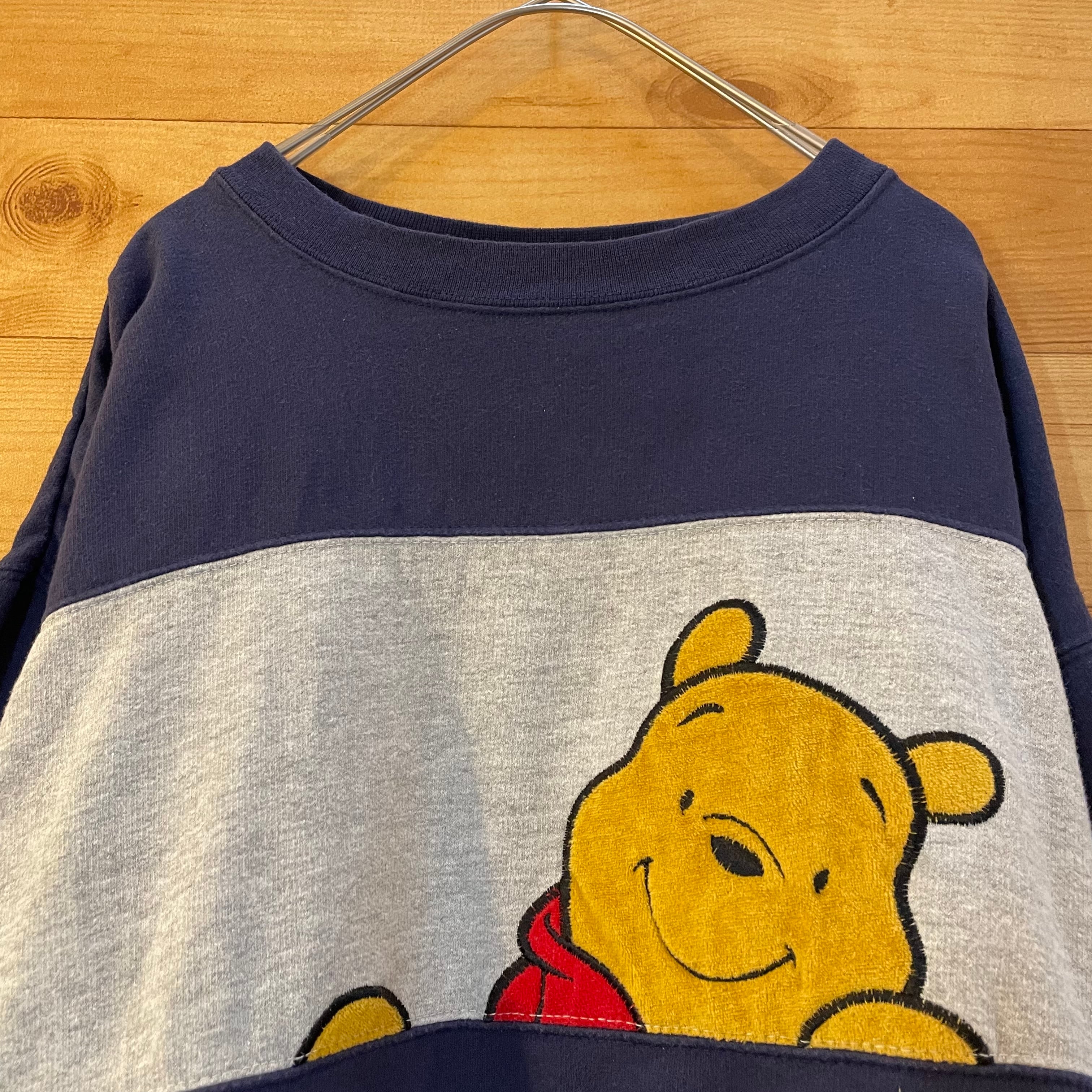 Disney】Pooh プーさん 刺繍 スウェット トレーナー ディズニー L ...