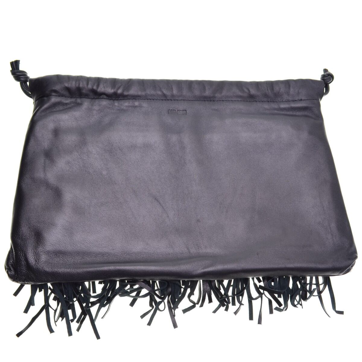 GOOD GRIEF Lamb Leather Fringe Bag