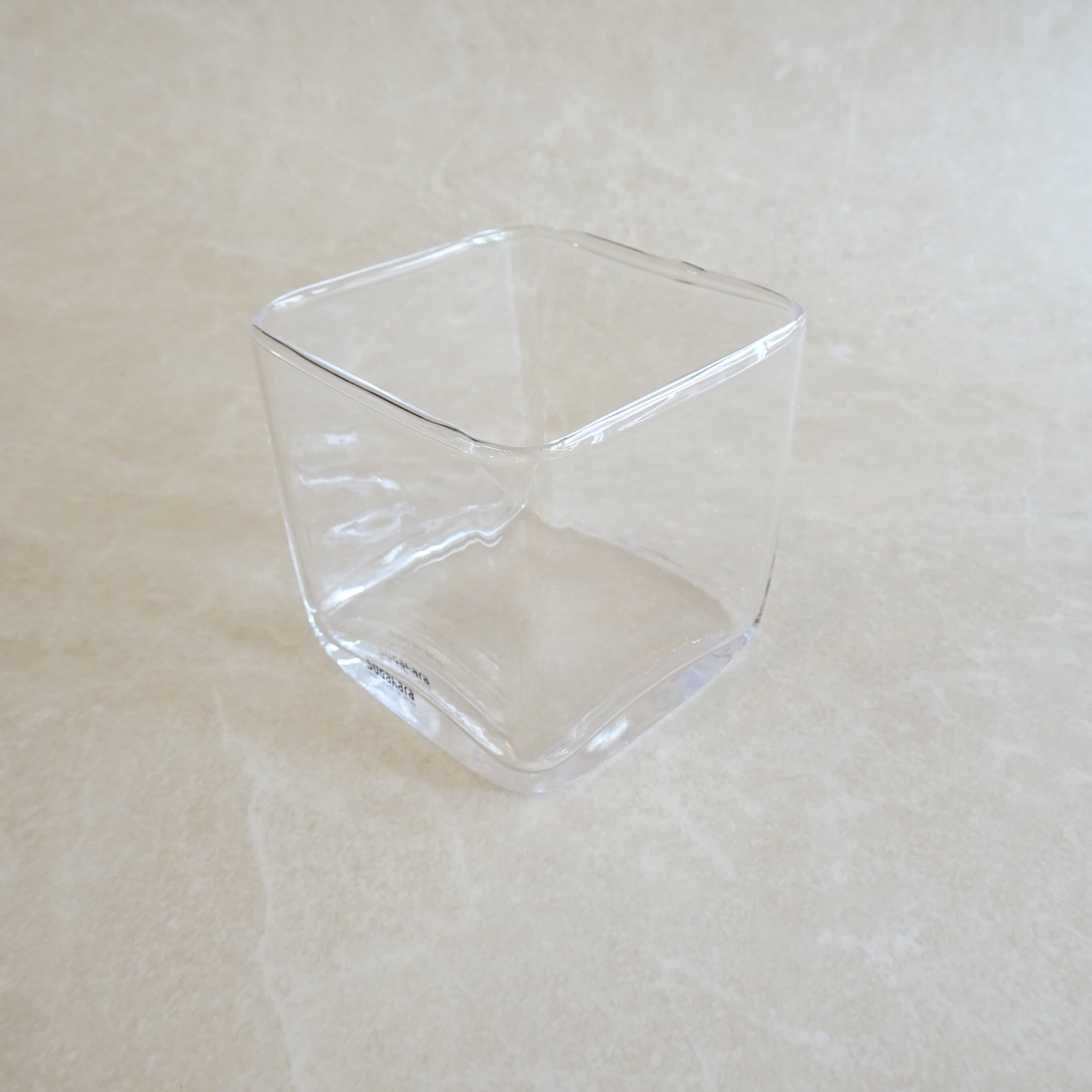 スガハラ キューブ型ガラス 2個セット（在庫数2） | 純喫茶家具の村田商會