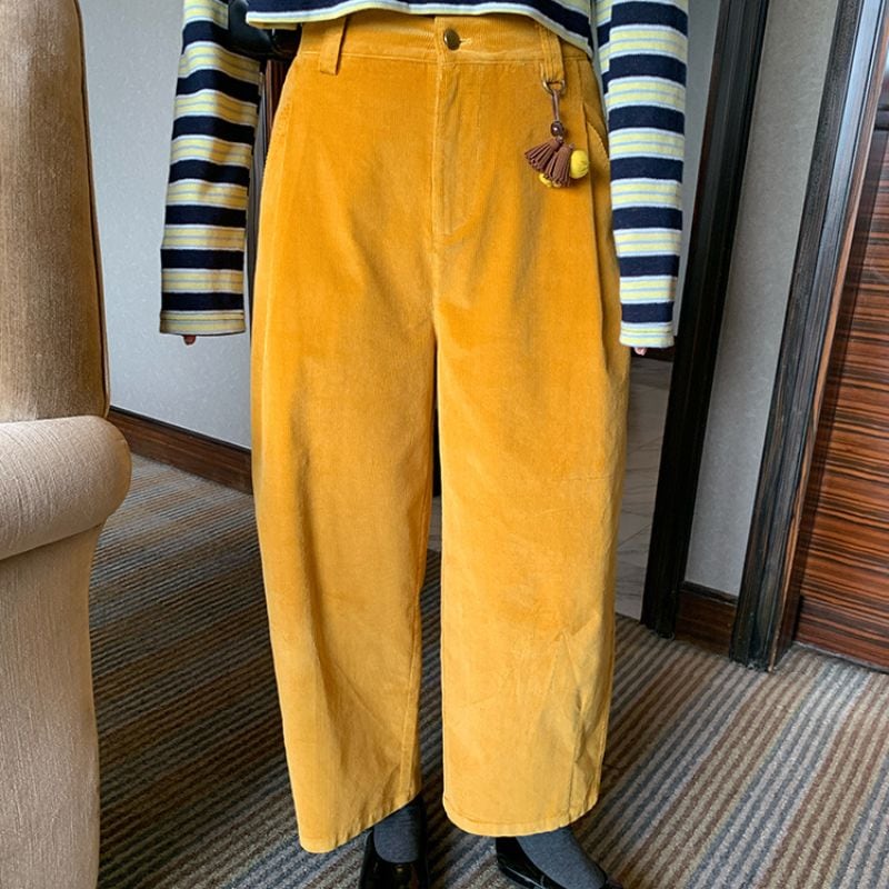 Charm tapered cropped pants 00606