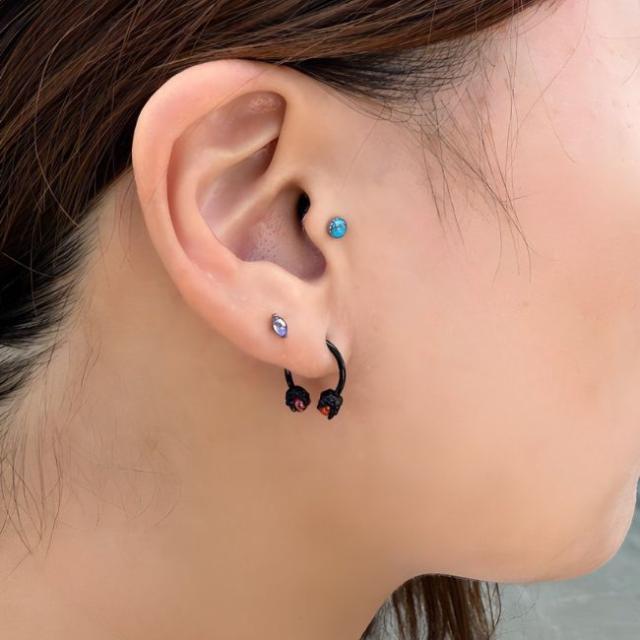 ボディピアス 16G ドラゴンフィンガー ハロウィンピアス サーキュラー