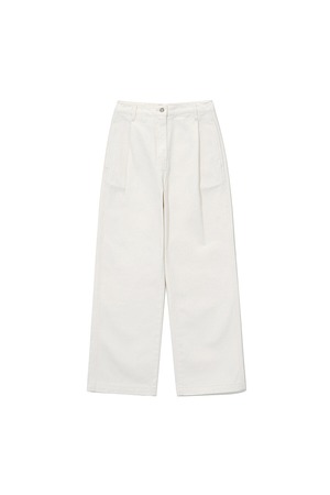 [LE17SEPTEMBRE] 26 TUCK DENIM PANTS [ECRU] 正規品 韓国ブランド 韓国通販 韓国代行 韓国ファッション LE 17 SEPTEMBRE ル 17 セプテンバー le 917韓国 店舗