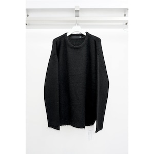 [A.F ARTEFACT] (エーエフアーティファクト) ag-8004-1 Knit Top (BLACK)