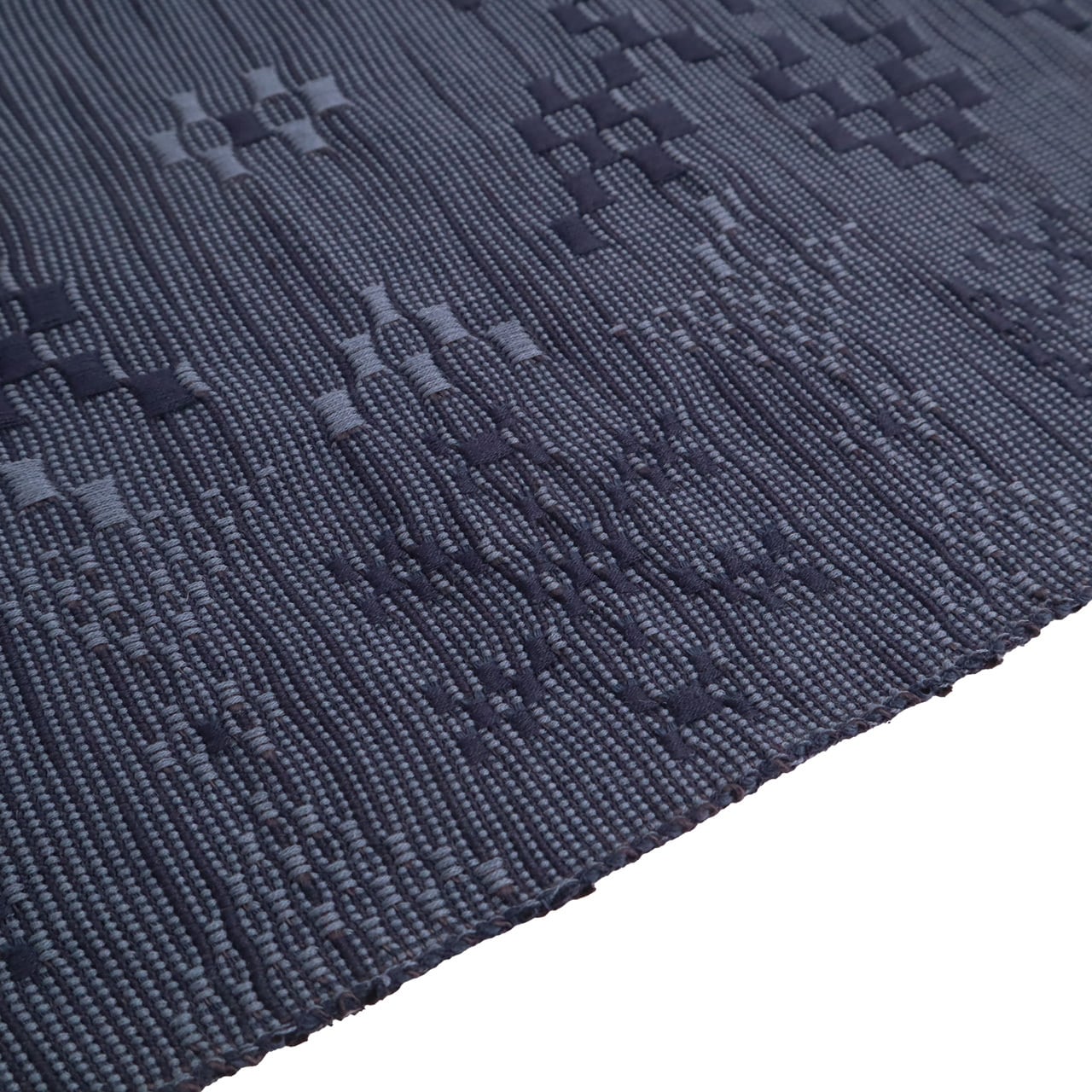 半巾帯 en coton「雪花（せっか）」navy blue | OLN web shop