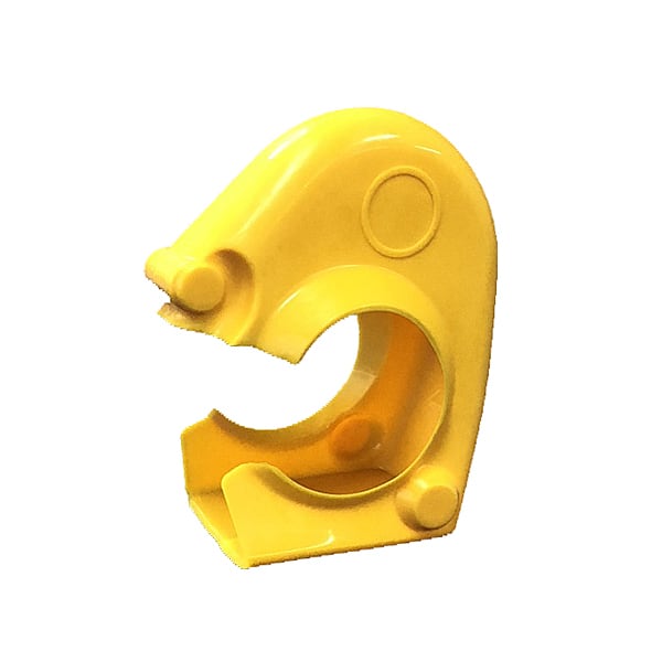 クランプカバー ソフトカバー V 黄色 Sタイプ 100個セット AR-0009 AR-0001 AR0001 AR0009 ソフトタイプ,単管パイプ用クランプをカバー イエロー 樹脂製 建築用副資材 仮設資材,足場,農業資材,安全養生 Φ48.6および兼用クランプ用 アラオ