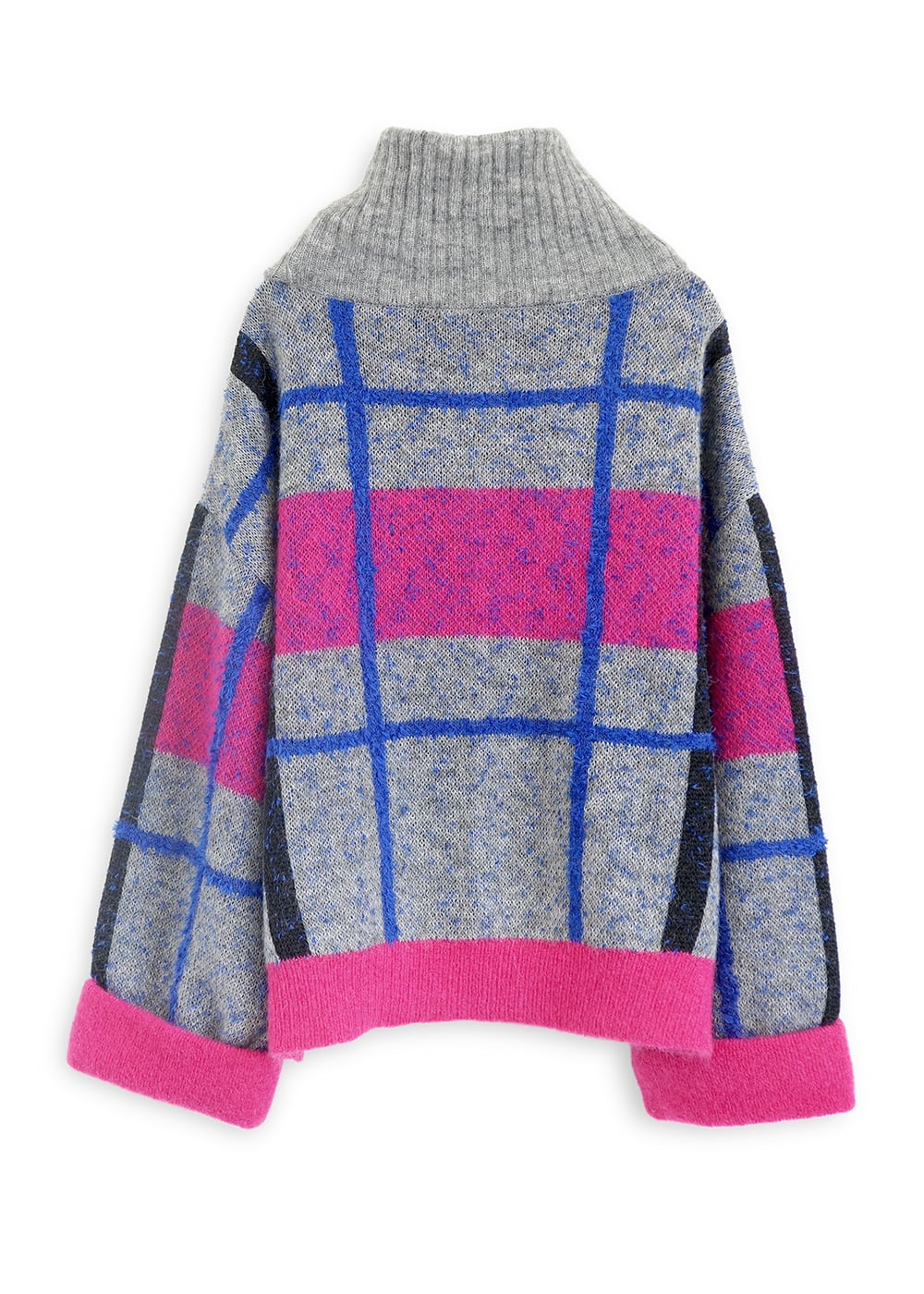 8252-0105／グレー×ピンク | EN'DAY｜ニットブランド