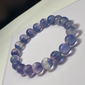 08.色合いがとても可愛いグラデーションバイカラーフローライトブレスレット