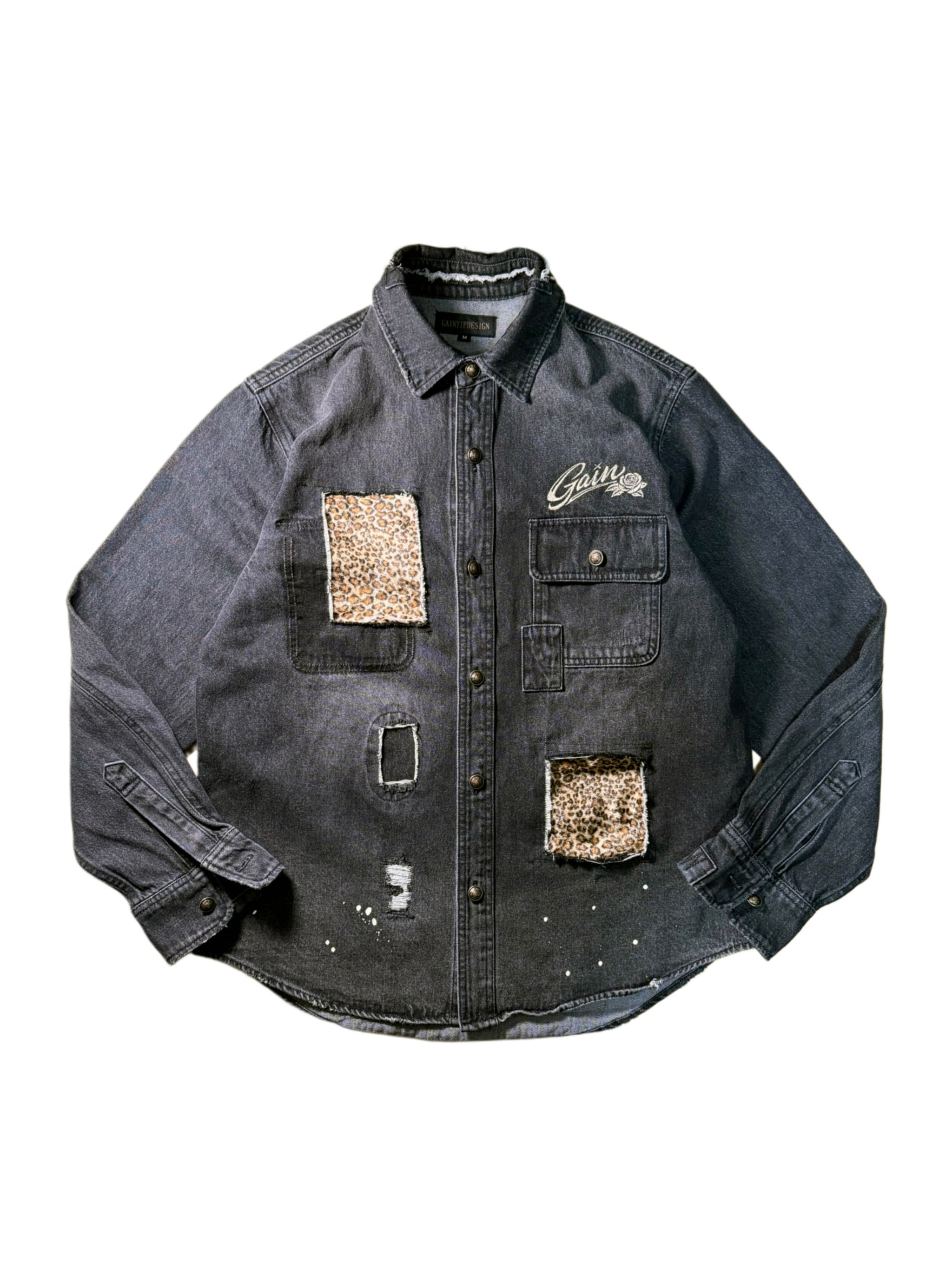 試着のみ Gain tip design レザーキャスケット Rude Classic Leather Casquette | Gain Tip Design