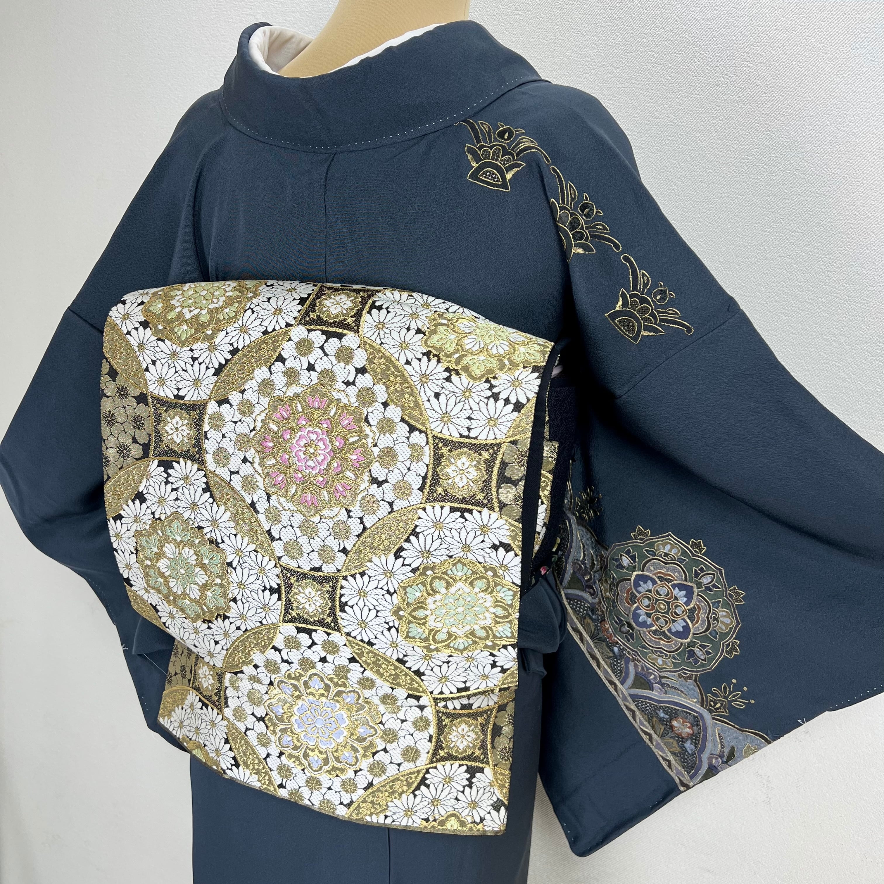 専用 訪問着 総刺繍 蘇州 淡いピンク 正絹 着物 袷 しつけ糸付き未使用