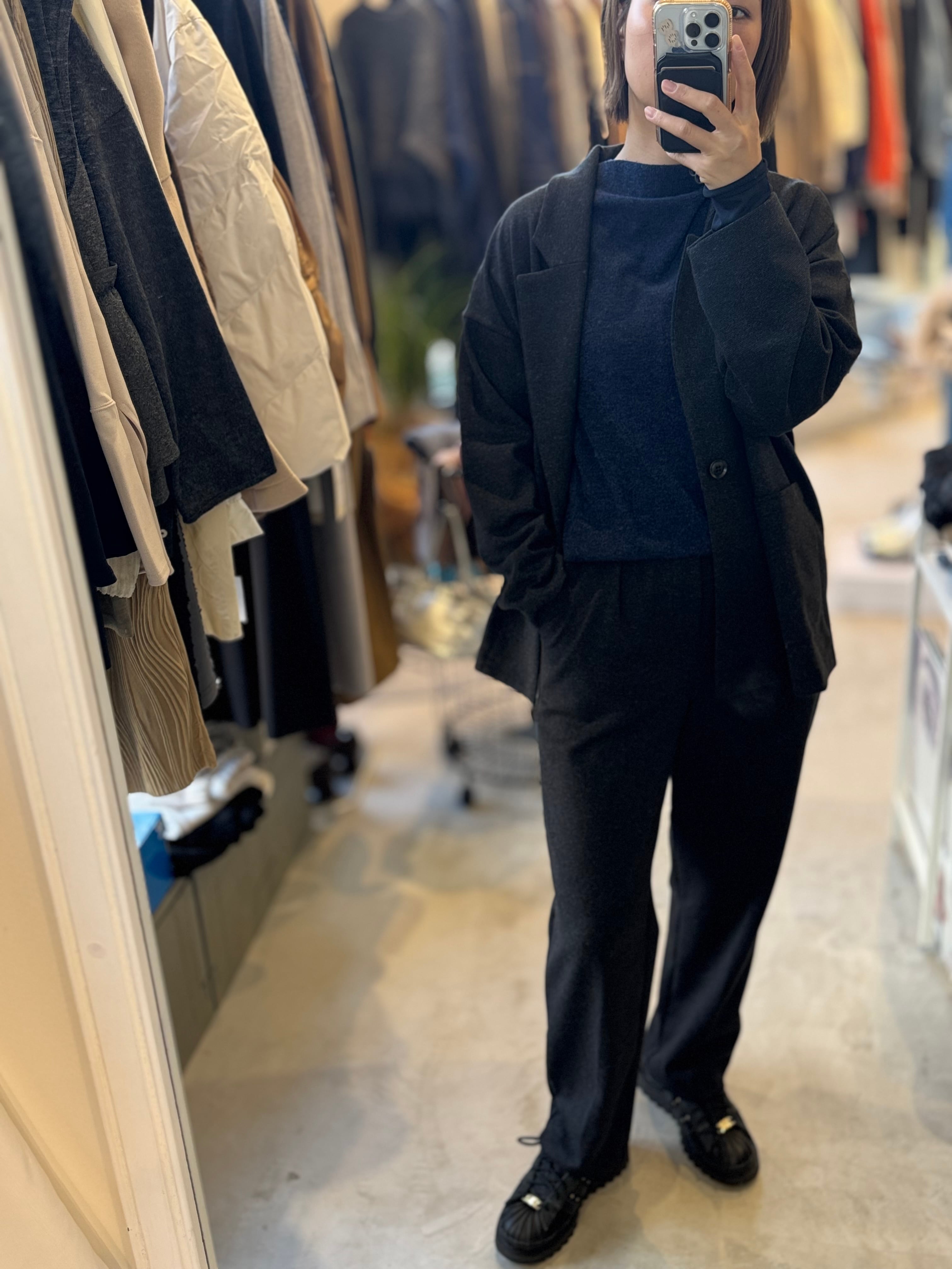 【LEMELANGE】ウールコットンロングテーラードジャケット 8551801