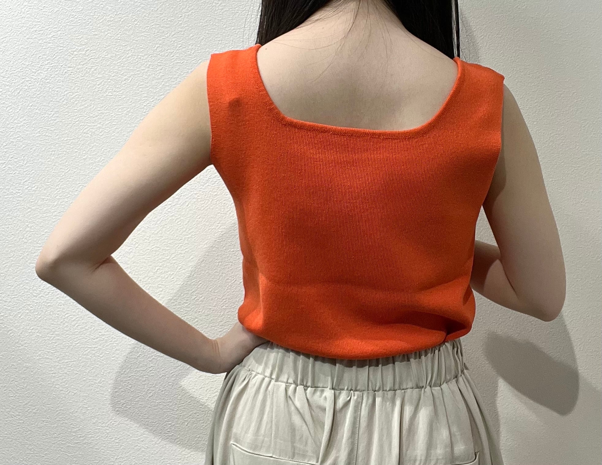 CLOCHE】スクエアニットタンクトップ 612-85520 | Posie dress