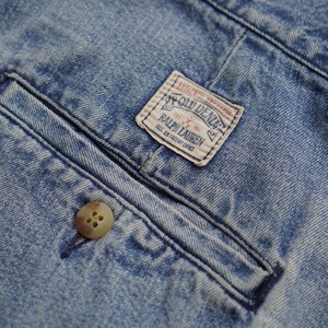 90s 初期型 USA製 Polo by Ralph Lauren  "POLO DENIM" [W33L29相当] 古着