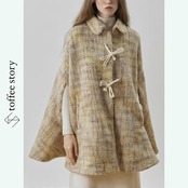 羽音をまとった影色：トンボケープジャケット《XU0284》