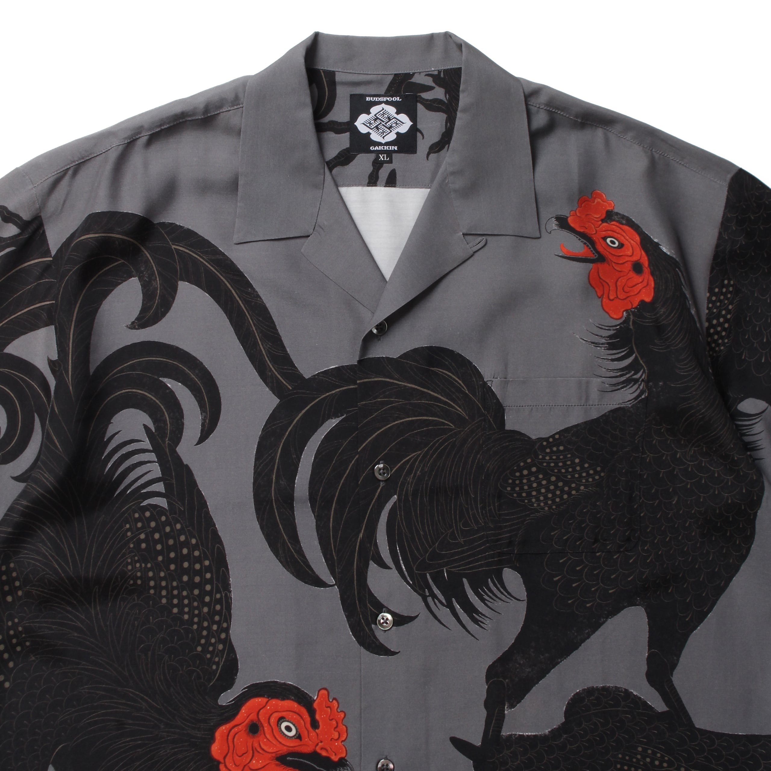 GAKKIN × BUDSPOOL / 軍鶏 S/S HAWAIIAN SHIRT | APHRODITE GANG HOLDINGS