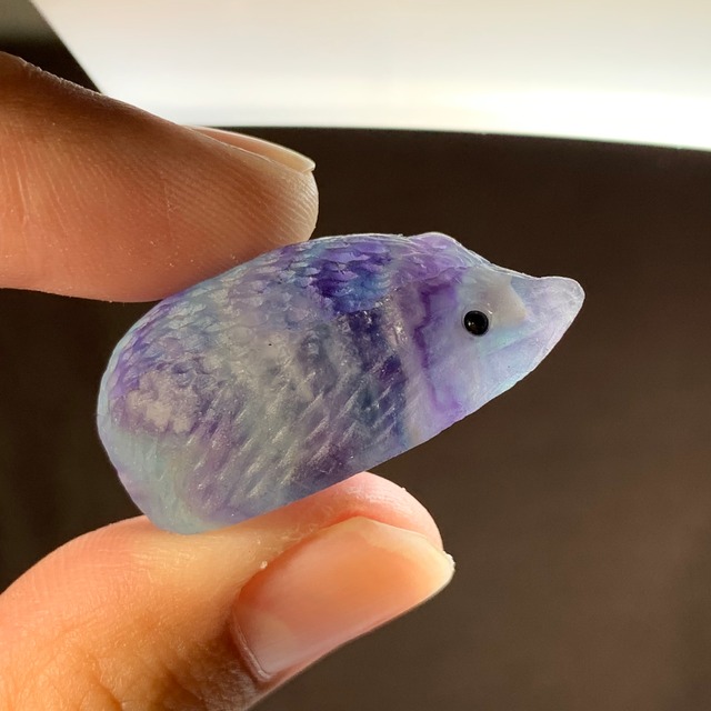 05.可愛い色合い☆フローライト ハリネズミ