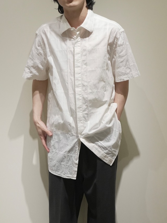 KENZO White Vintage Check Design Shirt