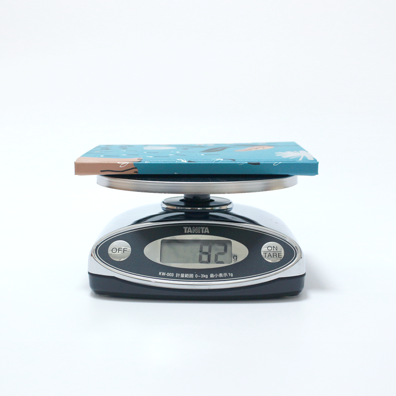 Multi-log note - 【ドット方眼・五段階評価】北欧ネコブルー / A6変形 / ハードカバーノート