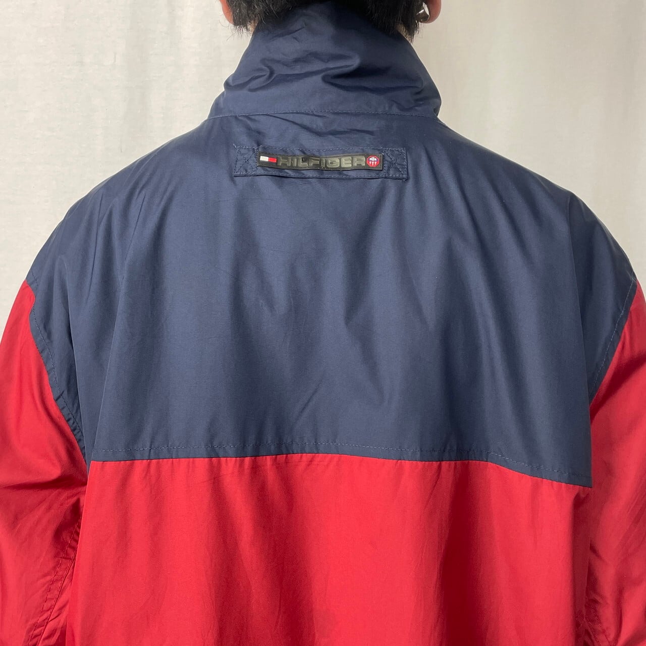 古着 90年代 トミーヒルフィガー TOMMY HILFIGER リブ編み Vネック 