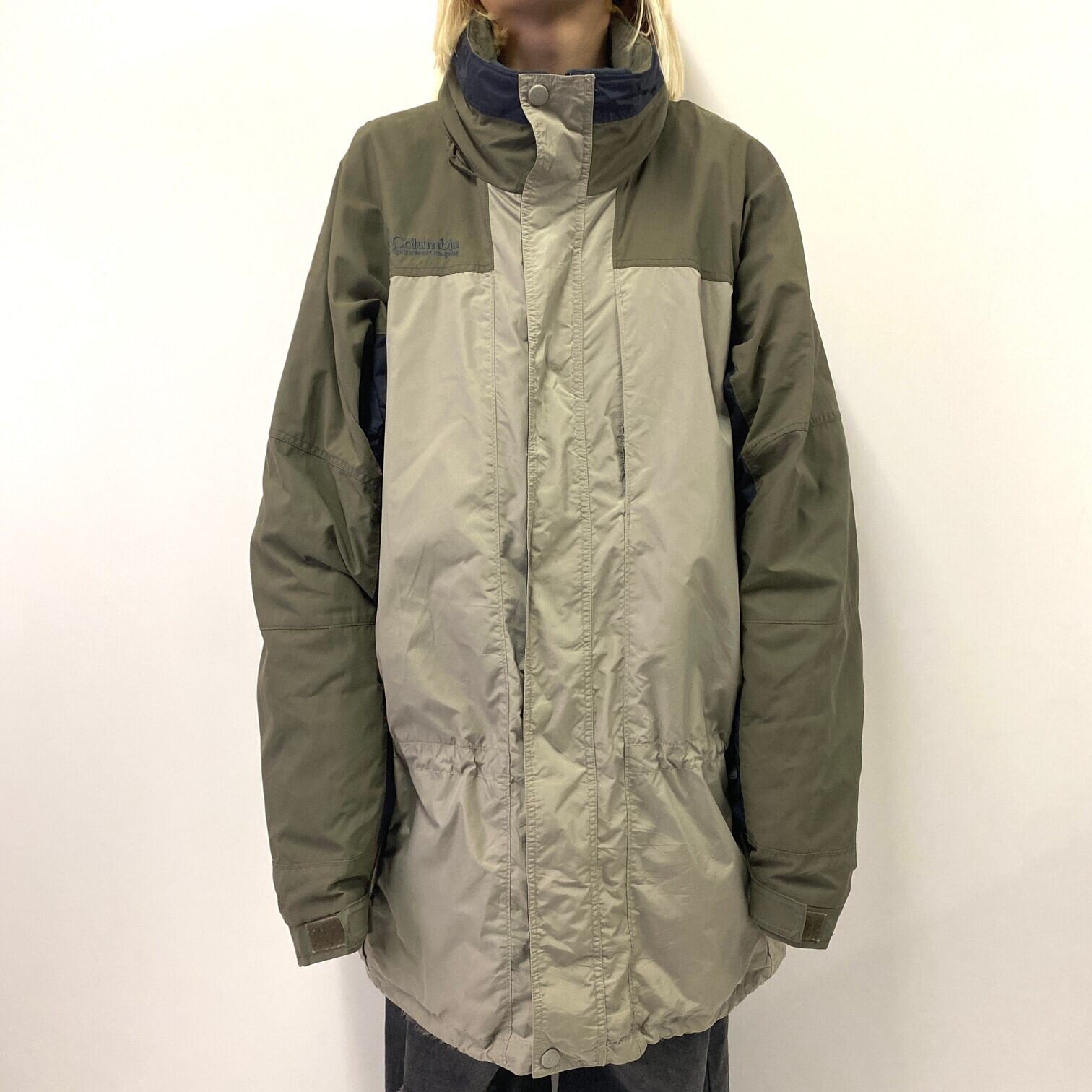 00年代 Columbia コロンビア フード収納型 マウンテンジャケット