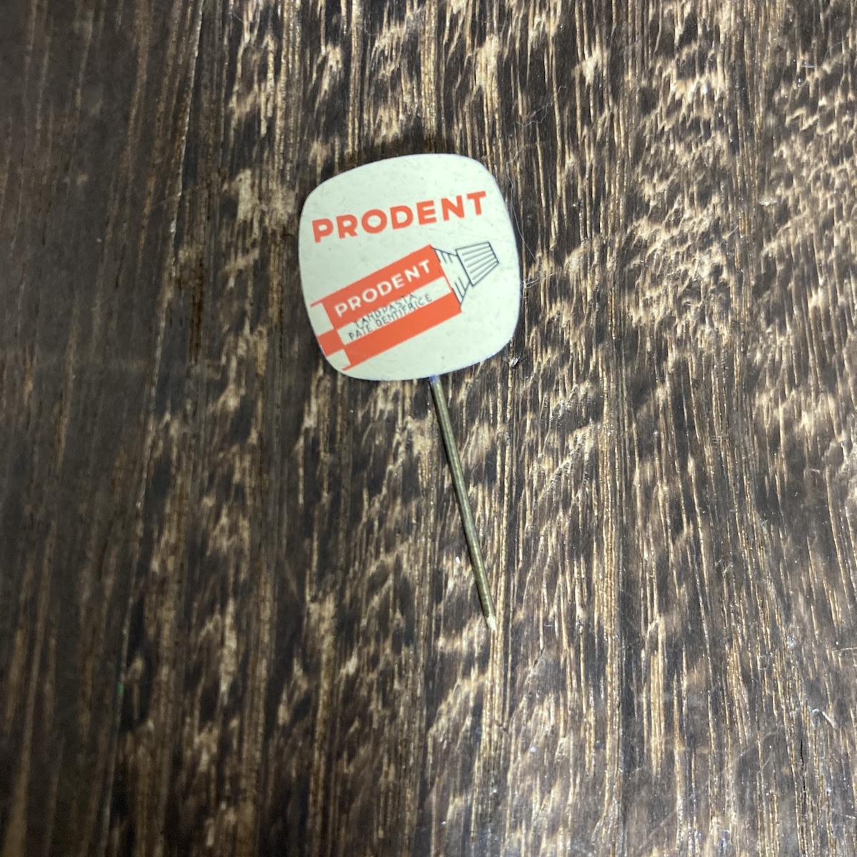 Prodent オランダ 歯磨き粉 広告 雑貨 ビンテージ ハットピン 缶バッジ コレクション